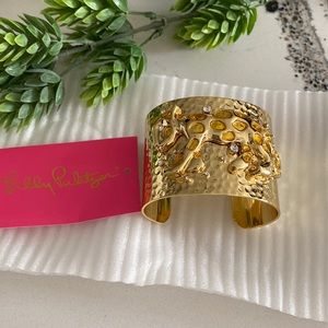 Lilly Pulitzer gold cuff bracelet